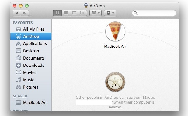 Macbook pro airdrop settings